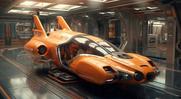 Imagem de carro futurista